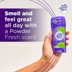 Lady Speed Stick Invisible Antiperspirant Deodorant, Dry, Powder Fresh, 2.3 oz Twin Pack - Image 8