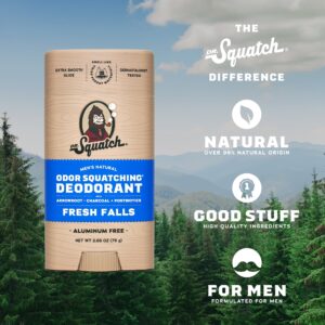 Dr. Squatch Fresh Falls Natural Deodorant for Men, 2.65 oz - Image 3