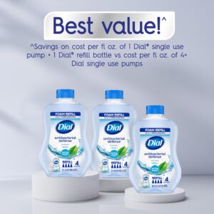 Dial Antibacterial Foaming Hand Wash Refill, Spring Water, 30 Ounce
