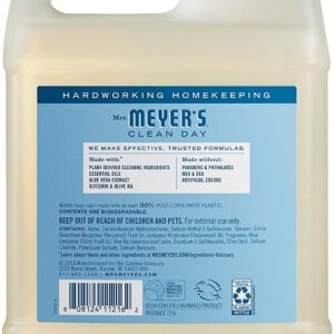 Mrs. Meyer's Clean Day Liquid Hand Soap Refill with Olive Oil and Aloe Vera, Rain Water Scent, 33 oz - Image 12