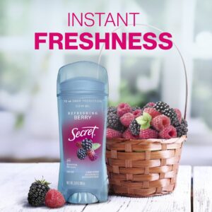 Secret Fresh Antiperspirant Deodorant Clear Gel, Berry, 3.4 oz - Image 6