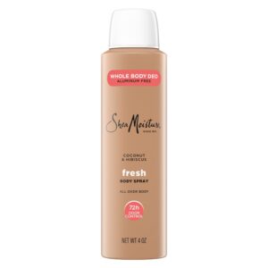 SheaMoisture Whole Body Deodorant Spray for Women Fresh Coconut & Hibiscus Aluminum Free, 4 oz - Image 8