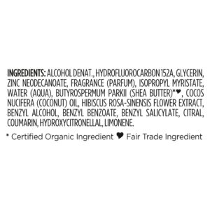 SheaMoisture Whole Body Deodorant Spray for Women Fresh Coconut & Hibiscus Aluminum Free, 4 oz - Image 10