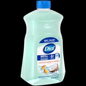 Dial Liquid Hand Soap Refill, Coconut Water & Mango, 52 fl oz