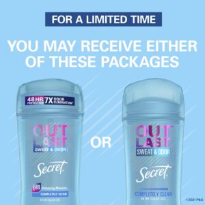 Secret Outlast Clear Gel Antiperspirant Deodorant for Women, Completely Clean, 3.4 oz - Image 3