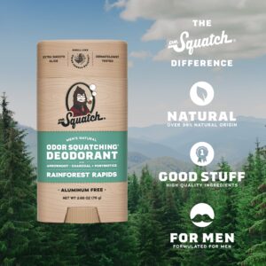 Dr. Squatch Rainforest Rapids Natural Deodorant for Men, 2.65 oz - Image 6