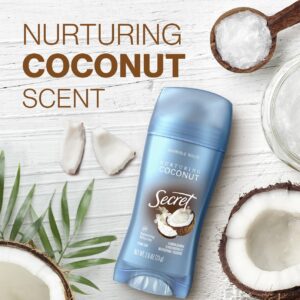 Secret Invisible Solid Antiperspirant Deodorant, Coconut Scent, 2.6 oz - Image 4