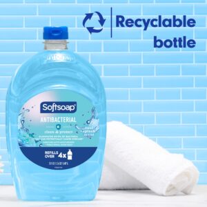 Softsoap Antibacterial Liquid Hand Soap Refill, Cool Splash, 50 Fluid Ounce Bottle - Image 13