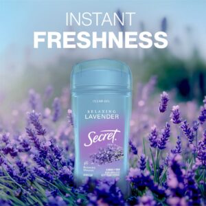 Secret Clear Gel and Deodorant for Women, Refreshing Lavender, 3.4 oz - Image 6