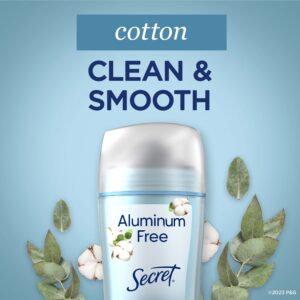 Secret Aluminum Free Women's Deodorant Solid, Cotton, 2.4 oz - Image 10