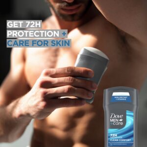 Dove Men+Care Antiperspirant Deodorant Stick for Men Clean Comfort with Moisturizing Cream, 2.7 oz - Image 5
