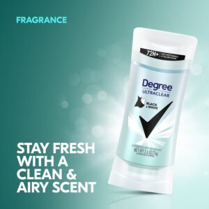 Degree UltraClear Black+White Antiperspirant Deodorant, 2.6 oz - Image 3