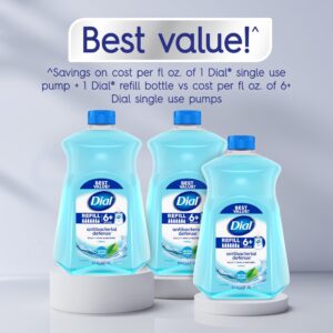 Dial Antibacterial Liquid Hand Soap Refill, Spring Water, 52 fl oz - Image 5