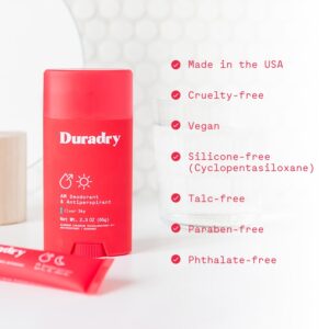 Duradry Deodorant & Antiperspirant - Prescription Strength Deodorant for Hyperhidrosis, Antiperspirant for Women & Men, Armpit Sweat Protection, Silicone-free - Clear Sky, 2.3 Oz (Pack of 1) - Image 8