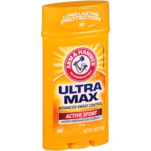 ARM & HAMMER ULTRA MAX Deodorant, Active Sport, Solid Stick, 2.6 oz - Image 15