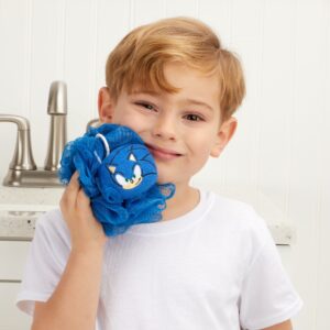 Sonic Kids Bath Loofah Pouf, Blue - Image 3