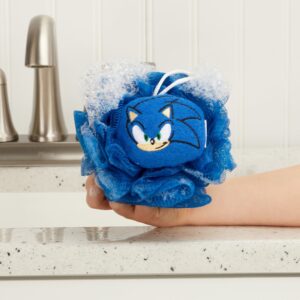 Sonic Kids Bath Loofah Pouf, Blue - Image 5