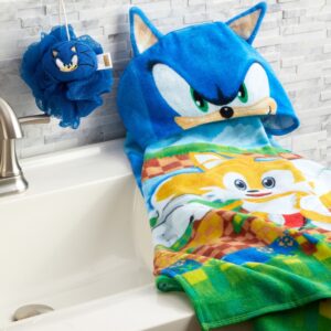 Sonic Kids Bath Loofah Pouf, Blue - Image 6