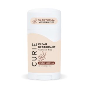 Curie Natural Deodorant Stick, Warm Vanilla, Aluminum-Free, for Men and Women, 2 oz - Image 8