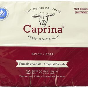 Caprina Canus Original Formula Fresh Goat's Milk Soap, 16 bars