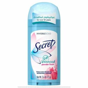 Secret Invisible Solid Antiperspirant Deodorant Powder Fresh, 2.6oz, 4-Pack - Image 3