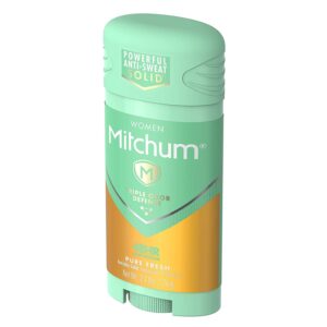 Mitchum Women Triple Odor Defense Invisible Solid 48HR Antiperspirant & Deodorant, Pure Fresh, 2.7 OZ - 4 Pack - Image 4