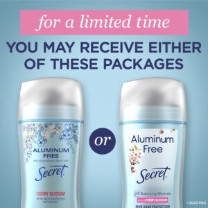 Secret Aluminum Free Deodorant for Women, Cherry Blossom, 2.4 oz - Image 3