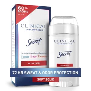 Secret Clinical Soft Solid Antiperspirant and Deodorant, Light & Fresh, 2.6 oz - Image 18