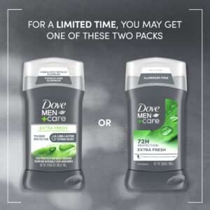 Dove Men+Care Deodorant Stick for Men Extra Fresh Aluminum Free with Moisturizing Cream, 3 oz - Image 3