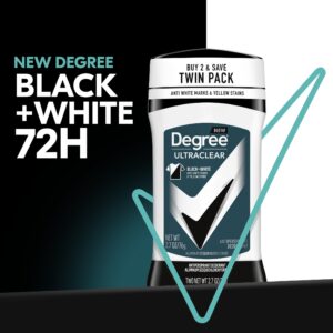 Degree Ultra Clear Long Lasting Antiperspirant Deodorant Stick Twin Pack, Woody, 2.7 oz - Image 6