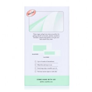 Billie Waxing Kit, Face & Bikini Hair Removal Wax Strips, 32 Wax Strips, 6 Post-Wax Serum Wipes - Image 9