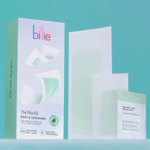 Billie Waxing Kit, Body & Underarm Hair Removal Wax Strips, 36 Wax Strips, 6 Post-Wax Serum Wipes - Image 6