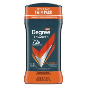 Degree Advanced Long Lasting Antiperspirant Deodorant Stick Twin Pack, Adventure, 2.7 oz - Image 1