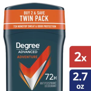 Degree Advanced Long Lasting Antiperspirant Deodorant Stick Twin Pack, Adventure, 2.7 oz - Image 9