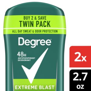 Degree Antiperspirant Deodorant for Men Extreme Blast, Twin Pack, 2.7 oz - Image 6