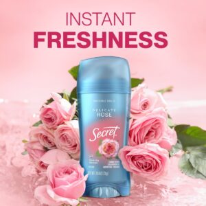 Secret Invisible Solid Antiperspirant Deodorant, Rose Scent, 2.6 oz - Image 6
