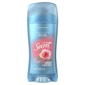 Secret Invisible Solid Antiperspirant Deodorant, Rose Scent, 2.6 oz - Image 8