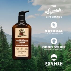 Dr. Squatch Wood Barrel Bourbon Natural Hand and Body Lotion for Men, 10 fl oz - Image 3