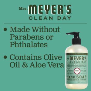 Mrs. Meyer's Clean Day Liquid Hand Soap, Basil Scent, 12.5 Ounce Bottle - Image 7