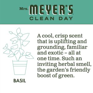 Mrs. Meyer's Clean Day Liquid Hand Soap, Basil Scent, 12.5 Ounce Bottle - Image 16