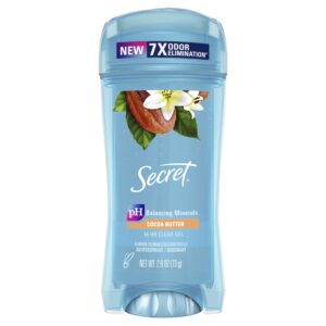 Secret Clear Gel Antiperspirant Deodorant, Cocoa Butter Scent, 2.6 oz - Image 8