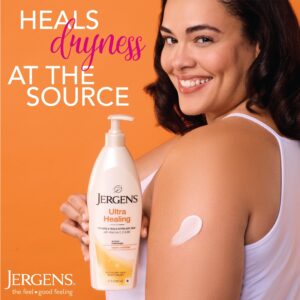 Jergens Ultra Healing Hand and Body Lotion Dry Skin Moisturizer, Vitamins C, E, B5, 2 oz - Image 5