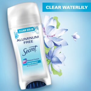 Secret Aluminum Free Deodorant Clear Solid, Waterlily, 2.4 oz - Image 6