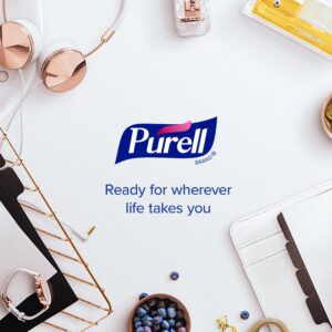 Purell Advanced Hand Sanitizer Calming Lavender Gel, Infused w/ Essential Oils, 2 oz Pump Bottle (Adult)