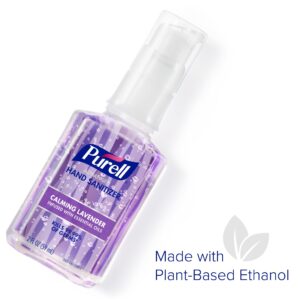 Purell Advanced Hand Sanitizer Calming Lavender Gel, Infused w/ Essential Oils, 2 oz Pump Bottle (Adult)