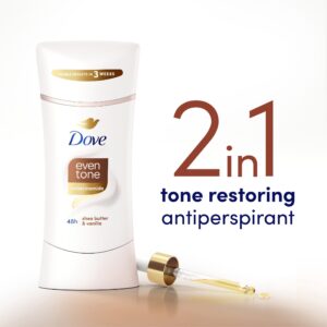 Dove Even Tone Antiperspirant Deodorant Stick Shea Butter & Vanilla, 2.6 oz - Image 3