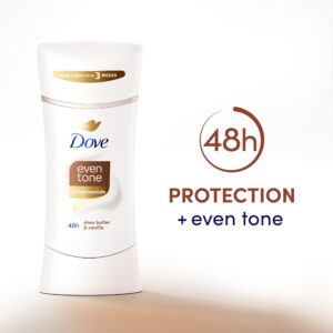 Dove Even Tone Antiperspirant Deodorant Stick Shea Butter & Vanilla, 2.6 oz - Image 4