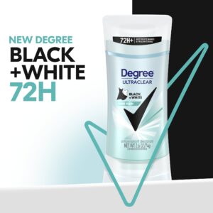 Degree Women UltraClear Pure Rain Antiperspirant Deodorant Stick Black+White, 2.6 oz Twin Pack - Image 3