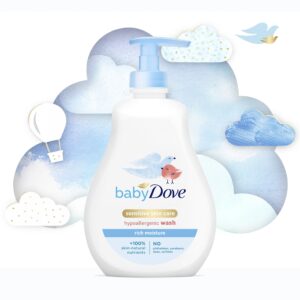 Baby Dove Rich Moisture Hypoallergnic Wash Newborn Sensitive Skin, 13 oz - Image 6