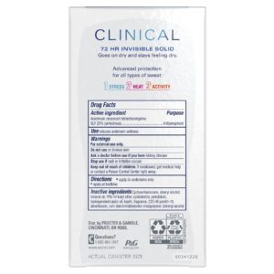 Secret Clinical 72 HR Invisible Solid Antiperspirant Watermelon Fizz with Pro-Hyaluronic Power 1.6 oz - Image 19